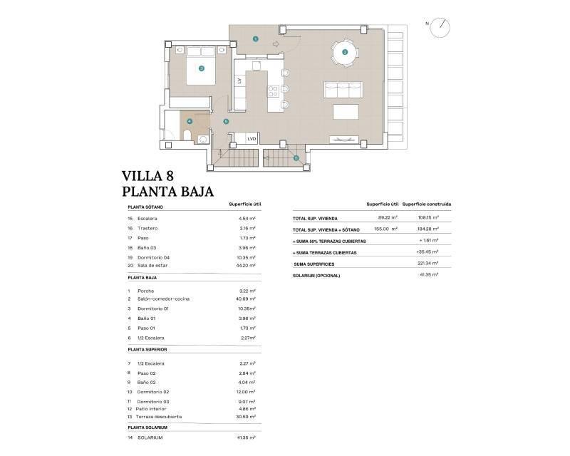 4 Cuarto Villa en venta