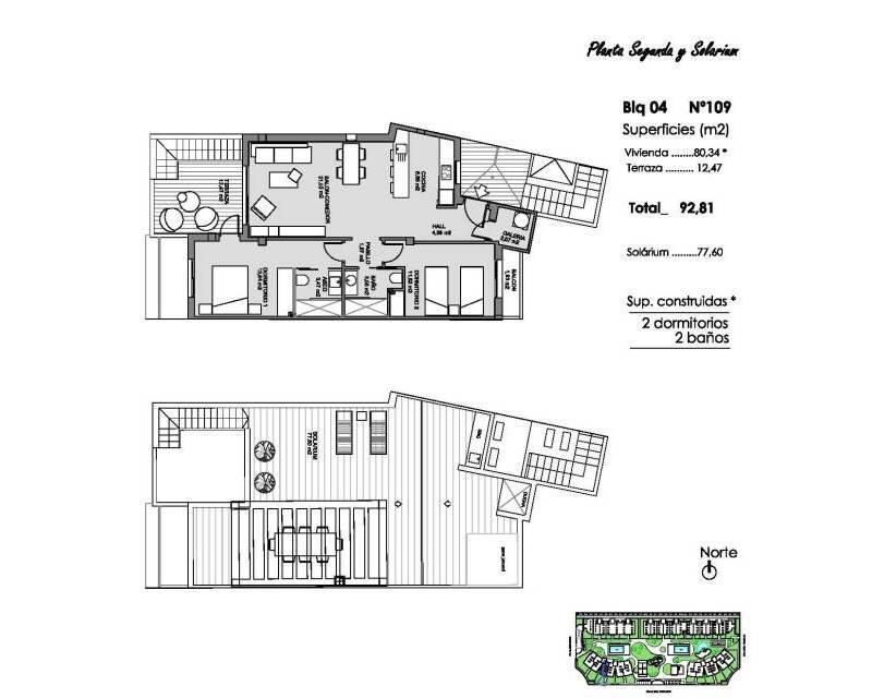 2 slaapkamer Appartement Te koop