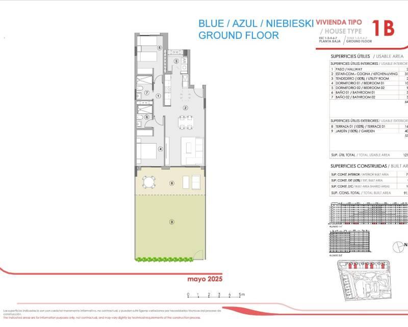 2 slaapkamer Appartement Te koop
