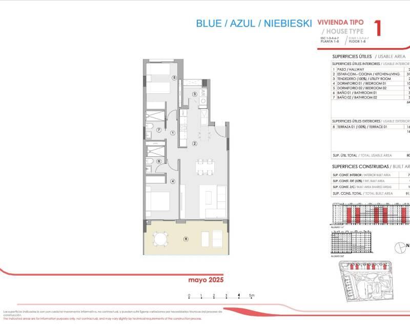 2 slaapkamer Appartement Te koop