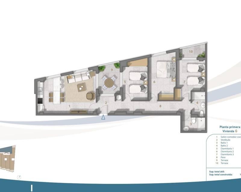 3 chambre Appartement à vendre