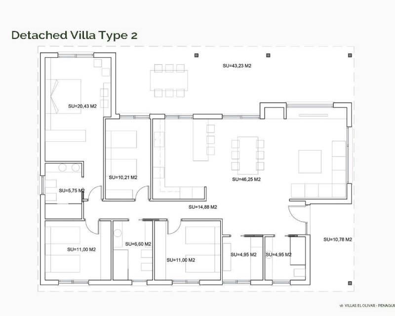 4 Cuarto Villa en venta