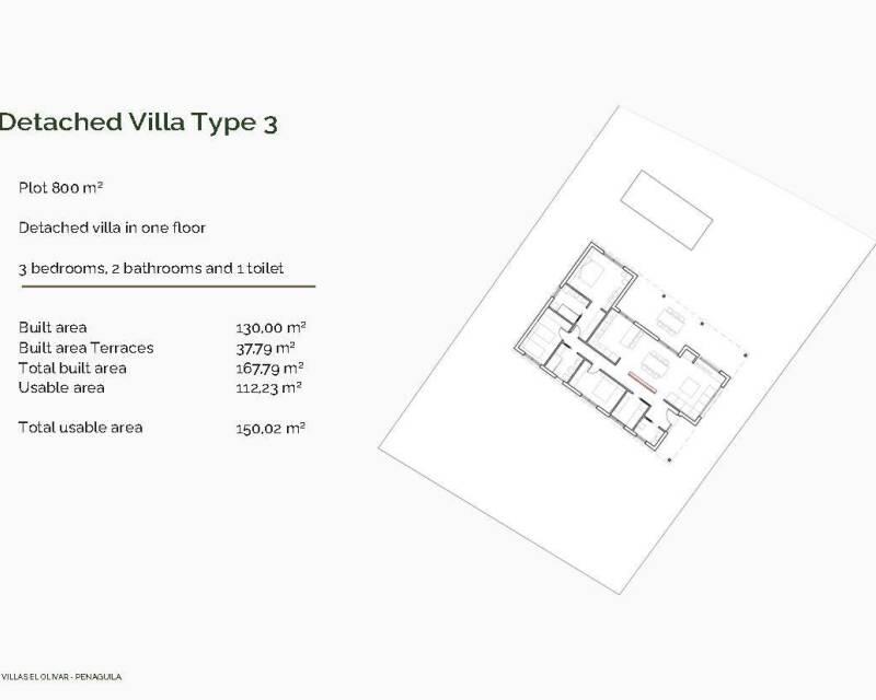 3 sovrum Villa till salu
