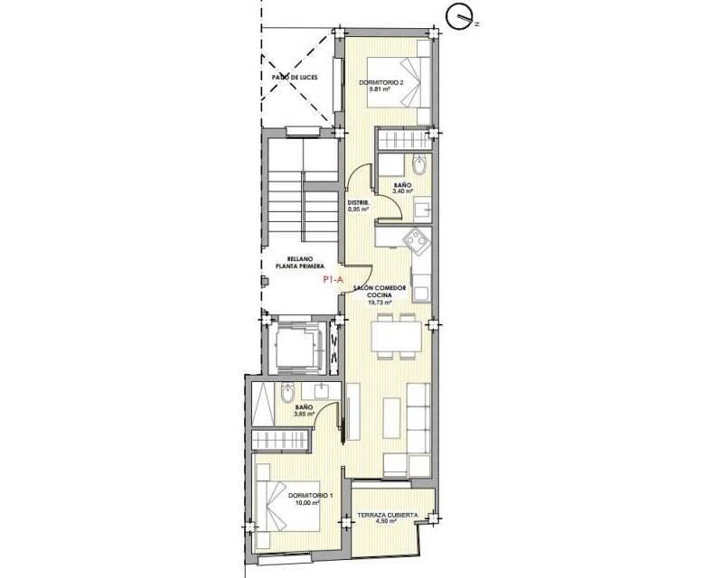 2 Schlafzimmer Appartement zu verkaufen