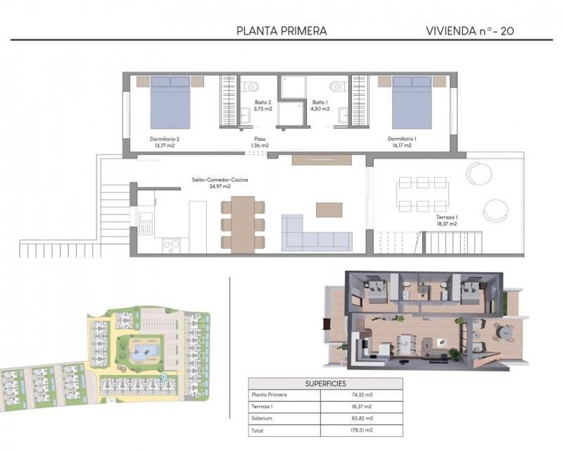 2 Cuarto Villa en venta