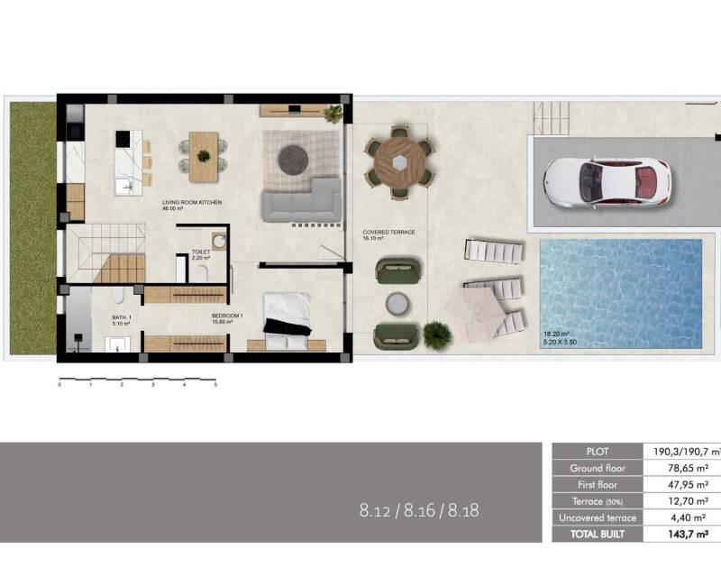 3 chambre Villa à vendre