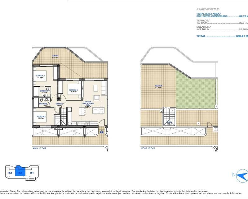 3 bedroom Apartment for sale