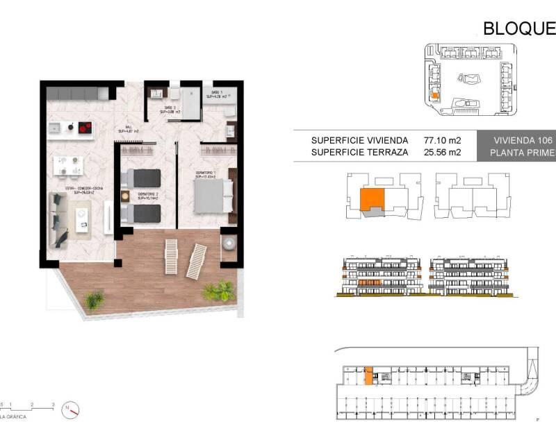 2 Schlafzimmer Appartement zu verkaufen
