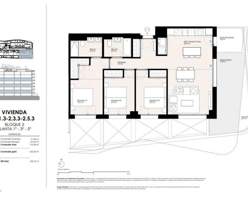 3 chambre Appartement à vendre