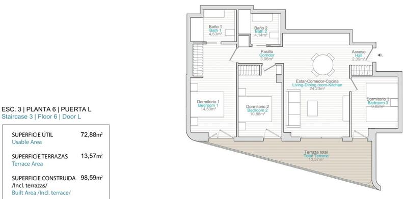 3 bedroom Apartment for sale