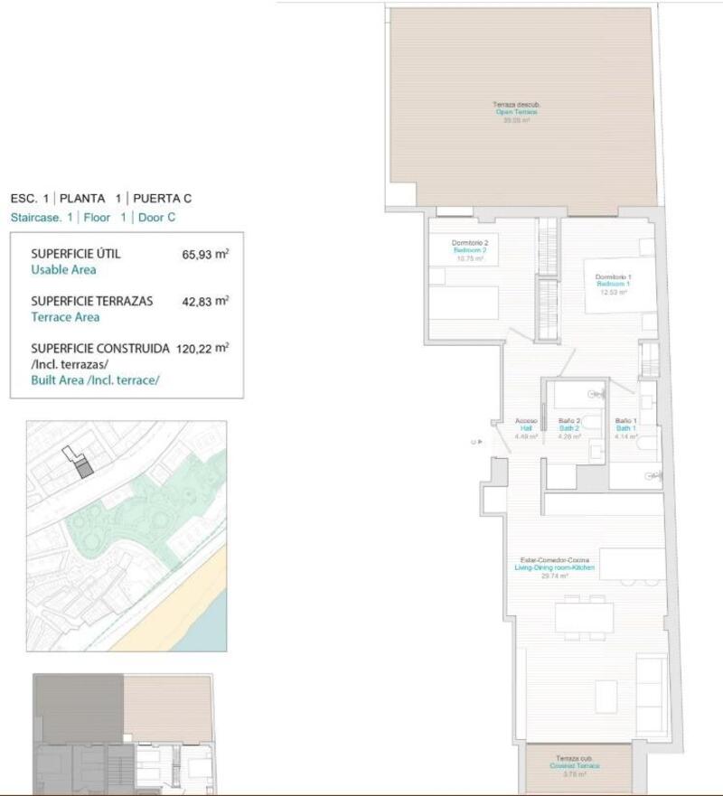 2 chambre Appartement à vendre