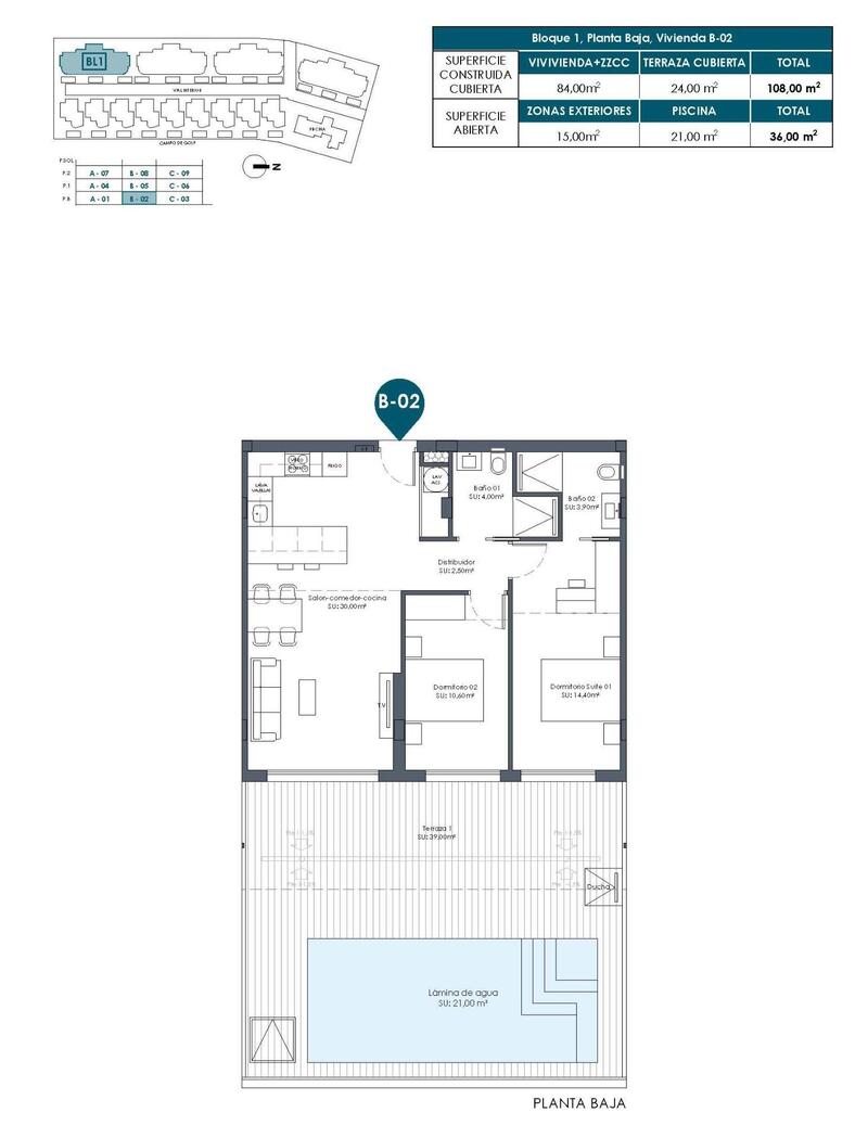 2 Schlafzimmer Appartement zu verkaufen