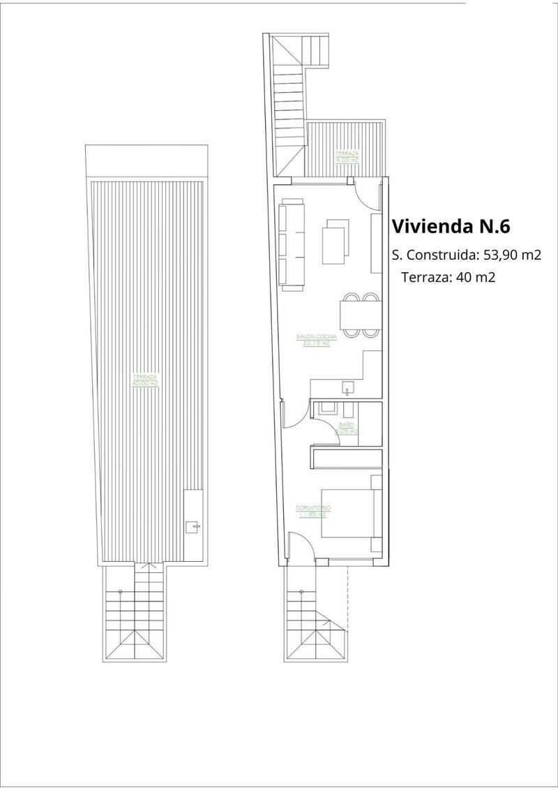 1 Cuarto Villa en venta