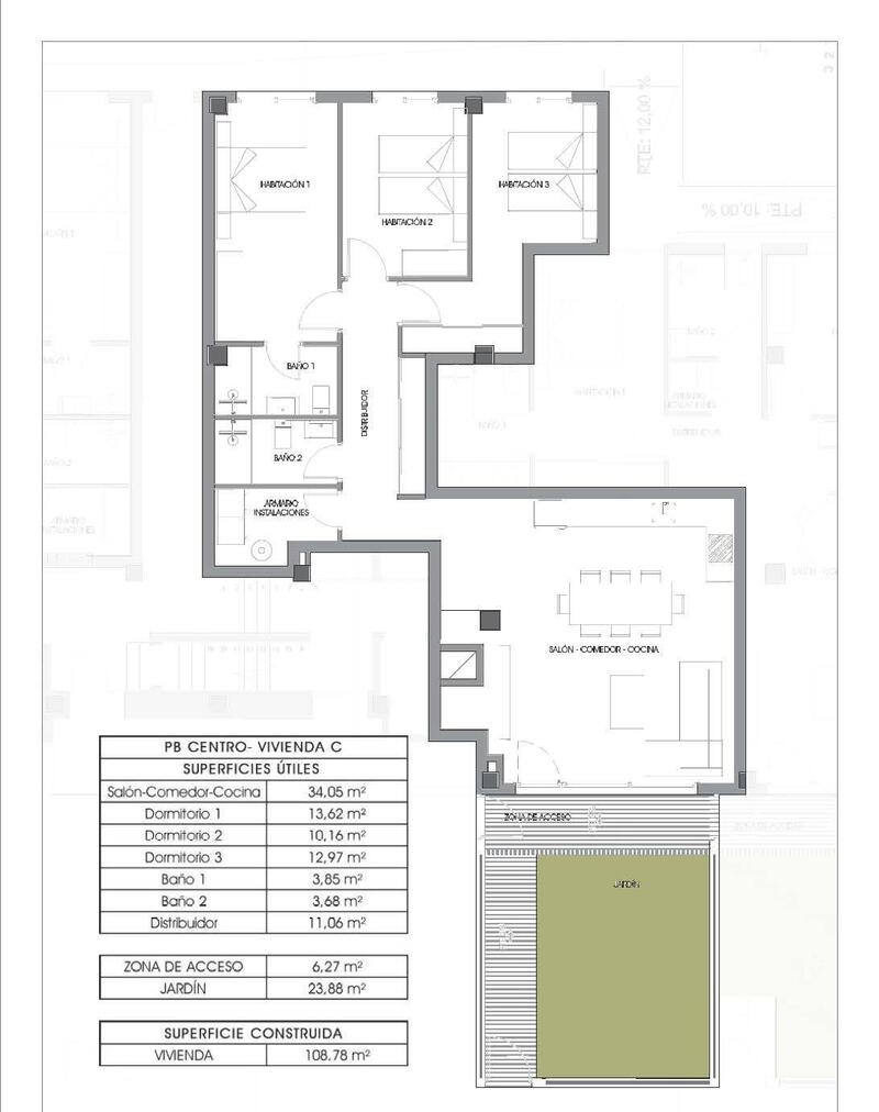 3 chambre Appartement à vendre