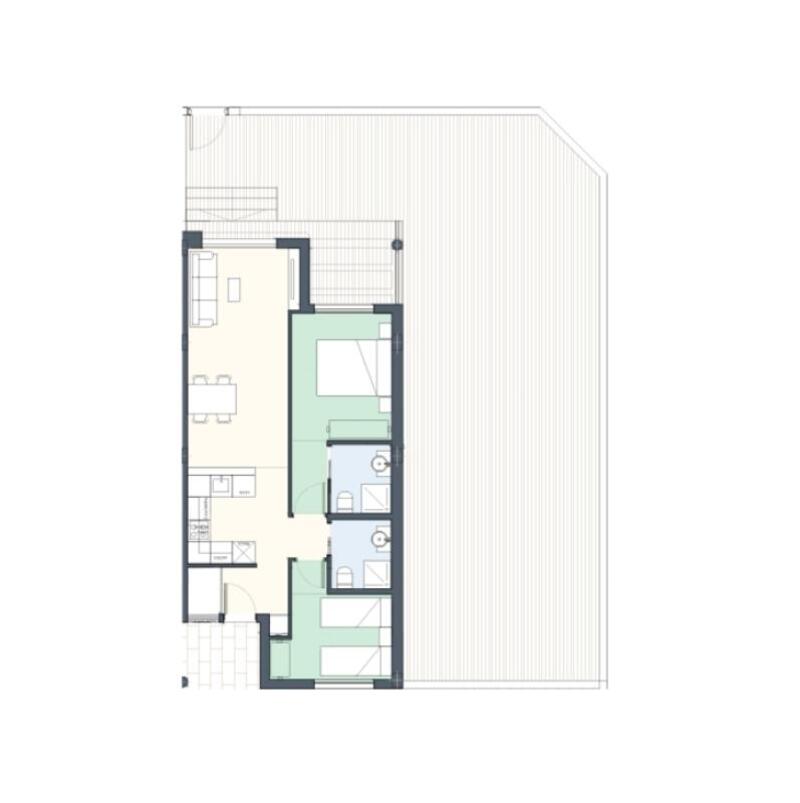 2 slaapkamer Appartement Te koop 2 slaapkamer Appartement Te koop