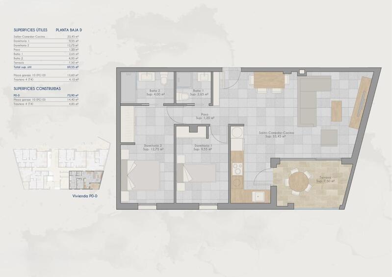 2 Cuarto Apartamento en venta