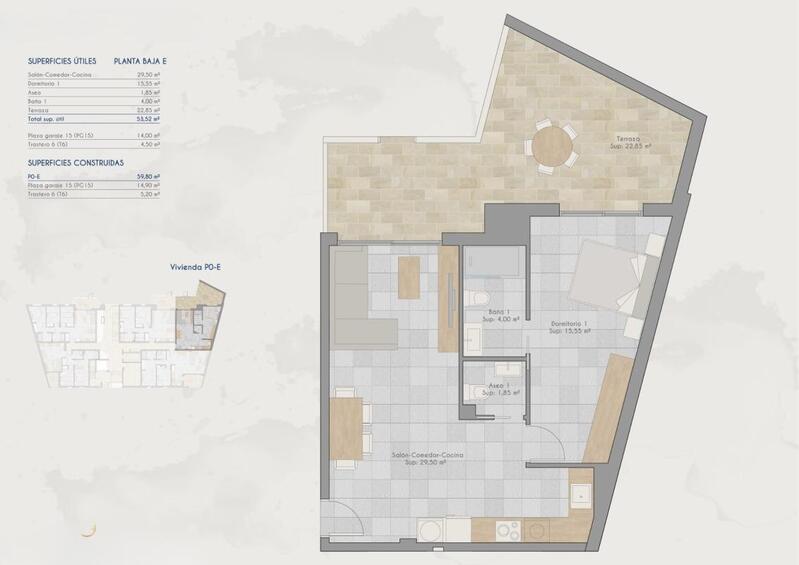 2 Cuarto Apartamento en venta