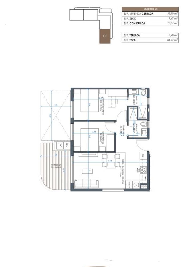 2 Schlafzimmer Appartement zu verkaufen 2 Schlafzimmer Appartement zu verkaufen