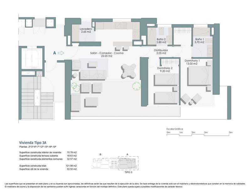 2 Cuarto Apartamento en venta