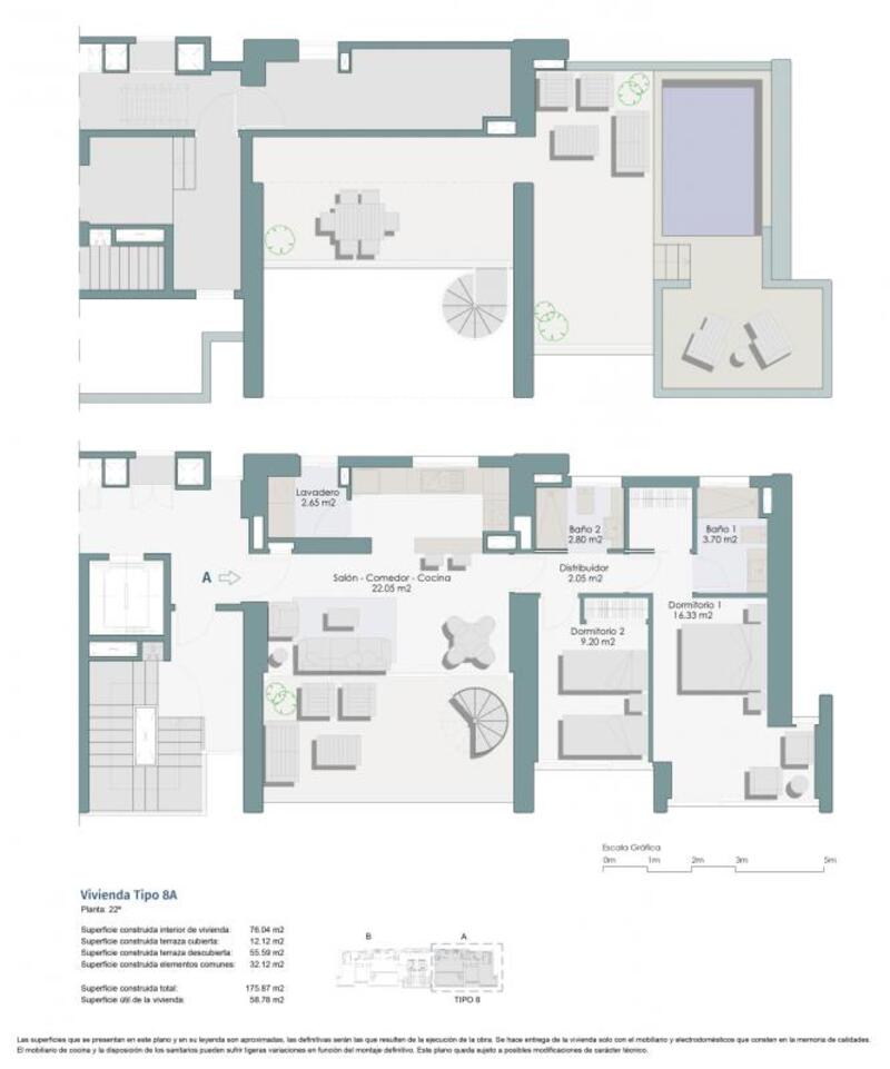 2 Cuarto Apartamento en venta