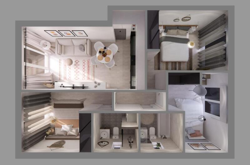 3 slaapkamer Appartement Te koop 3 slaapkamer Appartement Te koop