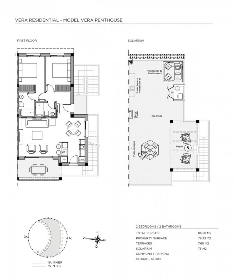 2 chambre Appartement à vendre