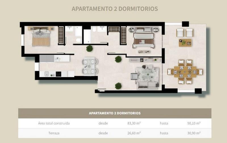 2 bedroom Apartment for sale