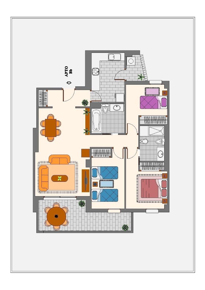 3 sovrum Lägenhet till salu