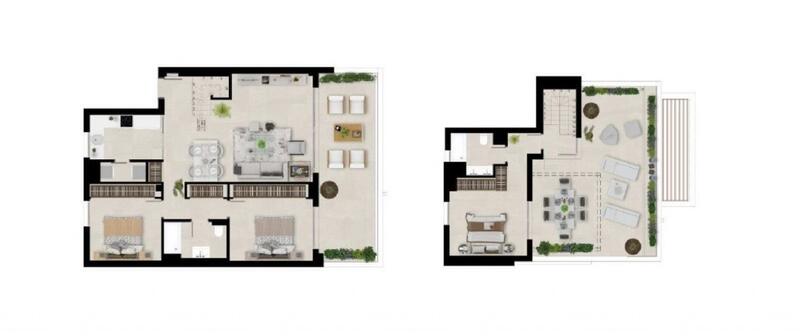 2 chambre Appartement à vendre