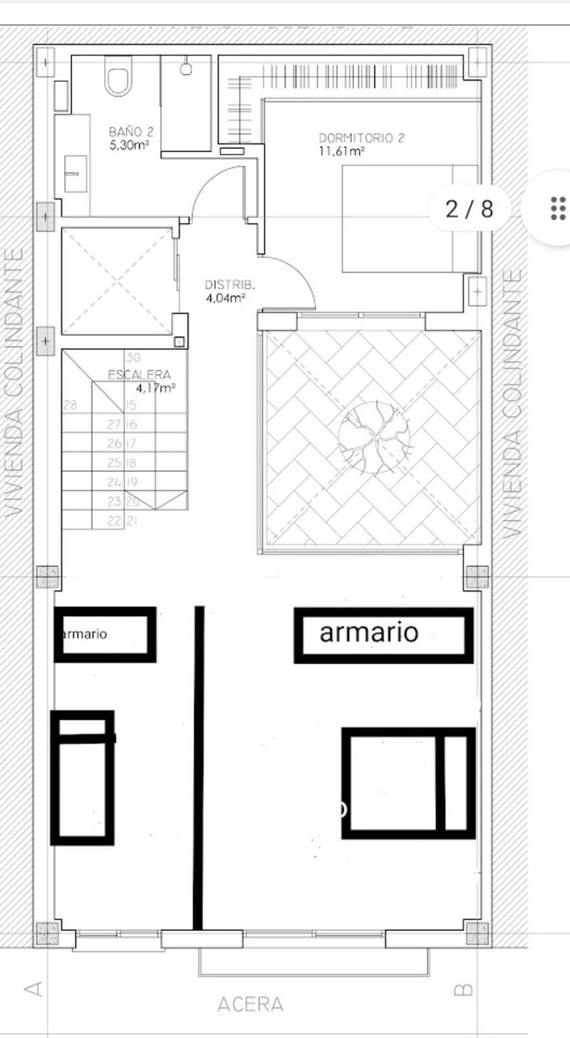 3 Schlafzimmer Stadthaus zu verkaufen